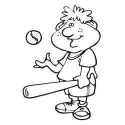 Disegno da colorare: Baseball (Sport) #177112 - Pagine da Colorare Stampabili Gratuite
