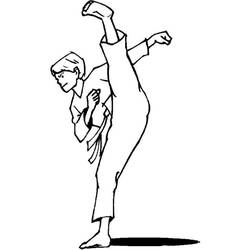 Disegno da colorare: Karate (Sport) #205106 - Pagine da Colorare Stampabili Gratuite