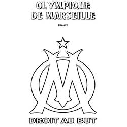Disegni da colorare: Olympique Marsiglia - Pagine da Colorare Stampabili Gratuite