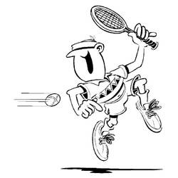 Disegno da colorare: Tennis (Sport) #173798 - Pagine da Colorare Stampabili Gratuite