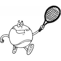 Disegno da colorare: Tennis (Sport) #173810 - Pagine da Colorare Stampabili Gratuite