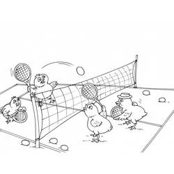 Disegno da colorare: Tennis (Sport) #173813 - Pagine da Colorare Stampabili Gratuite