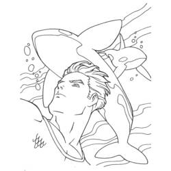 Disegno da colorare: Aquaman (Supereroi e Supercattivi) #84973 - Pagine da Colorare Stampabili Gratuite