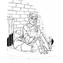 Disegno da colorare: Catwoman (Supereroi e Supercattivi) #78054 - Pagine da Colorare Stampabili Gratuite