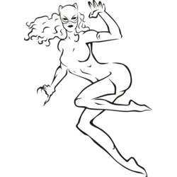 Disegno da colorare: Catwoman (Supereroi e Supercattivi) #78058 - Pagine da Colorare Stampabili Gratuite