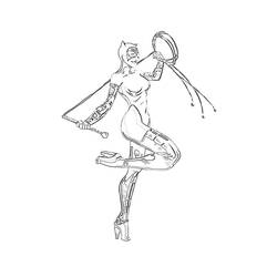 Disegno da colorare: Catwoman (Supereroi e Supercattivi) #78110 - Pagine da Colorare Stampabili Gratuite