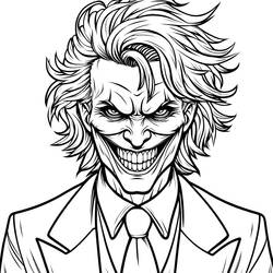 Disegni da colorare: Joker - Pagine da Colorare Stampabili Gratuite