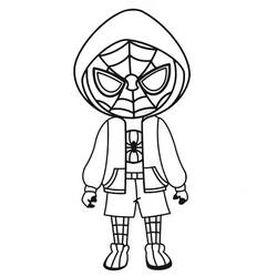 Disegno da colorare: Miles Morales (Supereroi e Supercattivi) #212076 - Pagine da Colorare Stampabili Gratuite