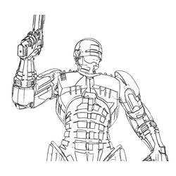 Disegni da colorare: RoboCop - Pagine da Colorare Stampabili Gratuite