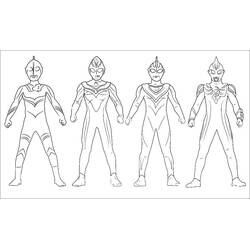 Disegni da colorare: Ultraman - Pagine da Colorare Stampabili Gratuite