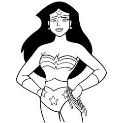 Disegni da colorare: Wonder Woman - Pagine da Colorare Stampabili Gratuite