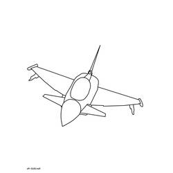 Disegno da colorare: Aerei da Guerra (Trasporti) #141058 - Pagine da Colorare Stampabili Gratuite