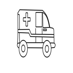 Disegno da colorare: Ambulanza (Trasporti) #136782 - Pagine da Colorare Stampabili Gratuite