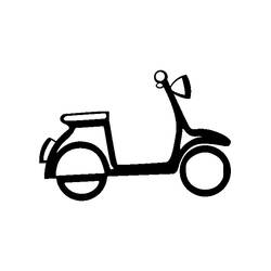 Disegno da colorare: Ciclomotore (Trasporti) #139545 - Pagine da Colorare Stampabili Gratuite