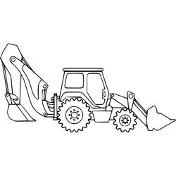 Disegno da colorare: Escavatore (Trasporti) #209340 - Pagine da Colorare Stampabili Gratuite