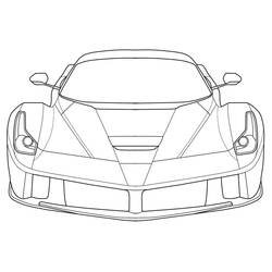 Disegno da colorare: Ferrari (Trasporti) #186914 - Pagine da Colorare Stampabili Gratuite