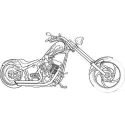 Disegno da colorare: Harley-Davidson (Trasporti) #210563 - Pagine da Colorare Stampabili Gratuite