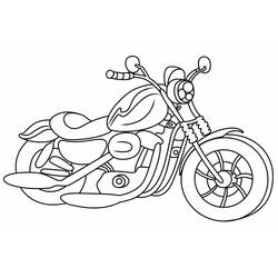 Disegno da colorare: Harley-Davidson (Trasporti) #210572 - Pagine da Colorare Stampabili Gratuite