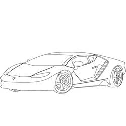 Disegno da colorare: Lamborghini (Trasporti) #174216 - Pagine da Colorare Stampabili Gratuite