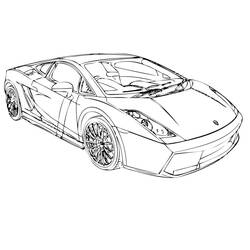 Disegno da colorare: Lamborghini (Trasporti) #174220 - Pagine da Colorare Stampabili Gratuite