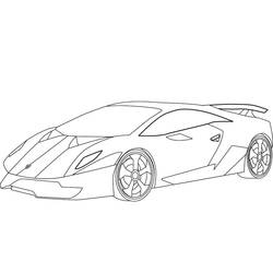 Disegno da colorare: Lamborghini (Trasporti) #174225 - Pagine da Colorare Stampabili Gratuite