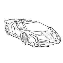 Disegno da colorare: Lamborghini (Trasporti) #217275 - Pagine da Colorare Stampabili Gratuite