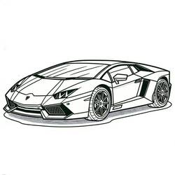Disegno da colorare: Lamborghini (Trasporti) #217282 - Pagine da Colorare Stampabili Gratuite