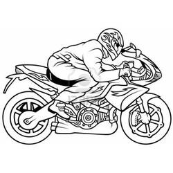 Disegni da colorare: Motocicletta - Pagine da Colorare Stampabili Gratuite