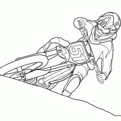 Disegno da colorare: Motocross (Trasporti) #136511 - Pagine da Colorare Stampabili Gratuite