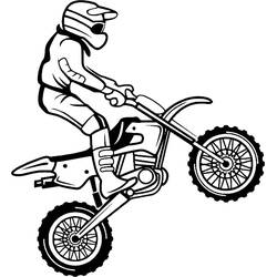 Disegno da colorare: Motocross (Trasporti) #209984 - Pagine da Colorare Stampabili Gratuite