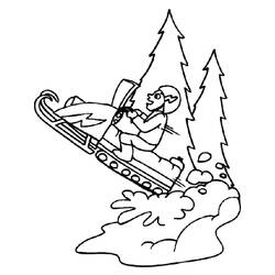 Disegno da colorare: Motoslitta (Trasporti) #139611 - Pagine da Colorare Stampabili Gratuite