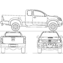 Disegno da colorare: Pick-up (Trasporti) #144332 - Pagine da Colorare Stampabili Gratuite