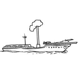 Disegno da colorare: Portaerei (Trasporti) #206168 - Pagine da Colorare Stampabili Gratuite