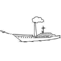 Disegno da colorare: Portaerei (Trasporti) #206173 - Pagine da Colorare Stampabili Gratuite