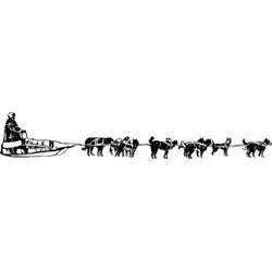 Disegno da colorare: Slitta Trainata da Cani (Trasporti) #142879 - Pagine da Colorare Stampabili Gratuite