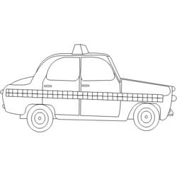 Disegno da colorare: Taxi (Trasporti) #137199 - Pagine da Colorare Stampabili Gratuite