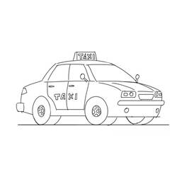 Disegno da colorare: Taxi (Trasporti) #137207 - Pagine da Colorare Stampabili Gratuite