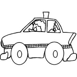 Disegno da colorare: Taxi (Trasporti) #137210 - Pagine da Colorare Stampabili Gratuite
