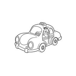 Disegno da colorare: Taxi (Trasporti) #204442 - Pagine da Colorare Stampabili Gratuite
