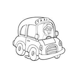Disegno da colorare: Taxi (Trasporti) #204458 - Pagine da Colorare Stampabili Gratuite