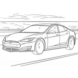 Disegno da colorare: Tesla (Trasporti) #207831 - Pagine da Colorare Stampabili Gratuite