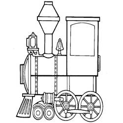 Disegno da colorare: Treno / Locomotiva (Trasporti) #135028 - Pagine da Colorare Stampabili Gratuite