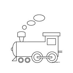Disegno da colorare: Treno / Locomotiva (Trasporti) #135029 - Pagine da Colorare Stampabili Gratuite