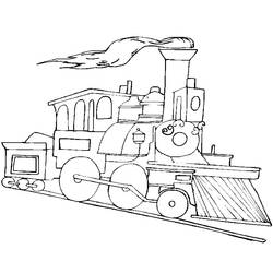 Disegno da colorare: Treno / Locomotiva (Trasporti) #135030 - Pagine da Colorare Stampabili Gratuite