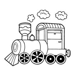 Disegno da colorare: Treno / Locomotiva (Trasporti) #135035 - Pagine da Colorare Stampabili Gratuite
