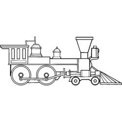 Disegno da colorare: Treno / Locomotiva (Trasporti) #135048 - Pagine da Colorare Stampabili Gratuite