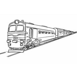 Disegno da colorare: Treno / Locomotiva (Trasporti) #135083 - Pagine da Colorare Stampabili Gratuite