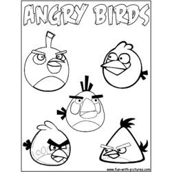 Disegno da colorare: Angry Birds (Videogiochi) #25068 - Pagine da Colorare Stampabili Gratuite