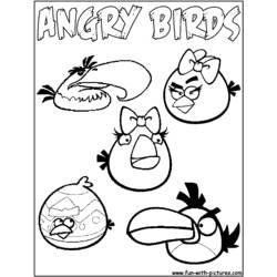 Disegno da colorare: Angry Birds (Videogiochi) #25127 - Pagine da Colorare Stampabili Gratuite