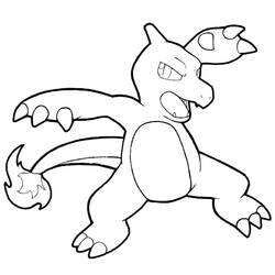 Disegno da colorare: Charmeleon (Videogiochi) #218938 - Pagine da Colorare Stampabili Gratuite